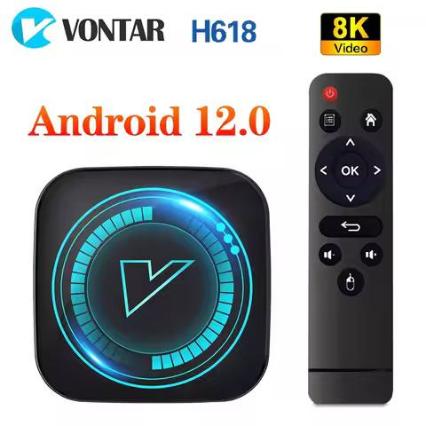 VONTAR H618 Android 12 TV Box with Allwinner H618 Quad Core Cortex A53 Support 8K Video 4K HDR10+ BT