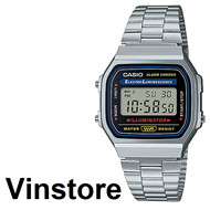 [Vinstore] Casio A168 Adjustable Stainless Steel Strap Wonder Women 1984 Men Women Watch A-168WA-1WD