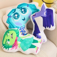 Disney Inside Out 2 Pillow Anime Sadness/Envy/Anxiety/Ennui Ennui Figure Pillow Room Decoration open