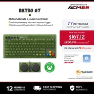 ACMER 8BitDo Retro 87 Mechanical Keyboard with RGB Backlight, Bluetooth/2.4G/USB-C Hot Swappable Wir