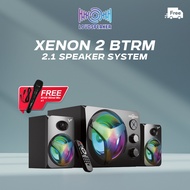 Vinnfier Xenon 2 BTRM Wireless Bluetooth Multimedia 2.1 Speaker with Remote Control and Included Mic Jack