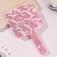 1pc - Electroplated Vintage Handheld Makeup Mirror - Electroplated Makeup Mirror, European Vintage P