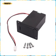 [tdraoylp] 9 Volt Battery Compartment Battery Case for Guitar & Bass & Ukulele Black