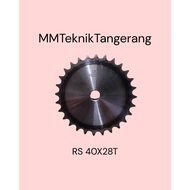 Sprocket RS 40 x 28 T Gear Chain Single Gear Z 28T RS40 -1 40Z28 40X28T 40-1 type B Sprocket spr 40-