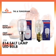 CS_ THL Tungsram E14 Bulb 15W Salt Lamp Screw Cap Refrigerator Light Mentol Peti Sejuk Lampu Garam Meja Warm Lighting