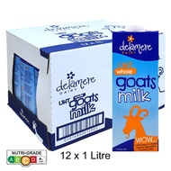 12 x 1L Delamere Dairy UHT Whole Goats Milk (BBD: 07-09-2024)