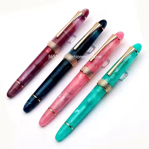 Kaigelu 356 Resin Fountain Pen with Golden Clip EF/F/M Nib Beautiful 5 Colours Writing Gift Ink Pen