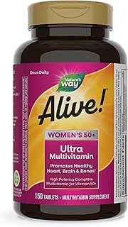 Nature's Way Alive! Women's 50+ Ultra Potency Multivitamin, High Potency B-Vitamins, 150 Tablets