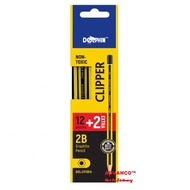 DOLPHIN (DOLCP2B14) CLIPPER 2B PENCIL 12+2