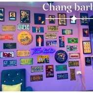 Giant beer caps decorate barber shops, cafes, lemon tea shops, milk tea shops (link2)