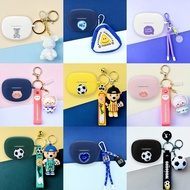 For Bose Ultra Open EarBuds Case Cartoon Football Bear Keychain Pendant Bose Ultra Open EarBuds Silicone Soft Case Cute Lanyard Bose Ultra Open EarBuds Protective Cover