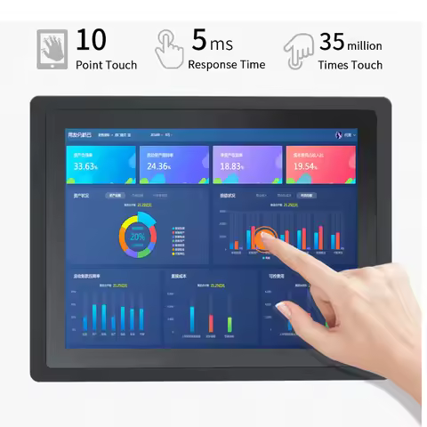 12.1 Inch Fanless all in one multi touch screen industrial panel pc J1800 J1900 i3 i5 i7 CPU self se