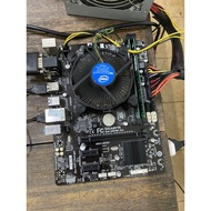 pc komputer motherboard bundle combo set (mobo + cpu +ram+heatsink) giga/asus h81+I5gen4+8gb ram