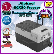 Alpicool ECX30 Car Refrigerator with Battery 30L Dual Use Car Portable Freezer Large Camping Fridge APP Control Fridge
