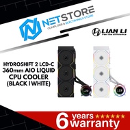LIAN LI HYDROSHIFT 2 LCD-C 360TL AIO LIQUID CPU COOLER - (BLACK | WHITE)