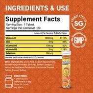 Vita C+ Immunity Extreme Effervescent with Zinc + Vitamin B6 & D3, Quad Action Formula health supple