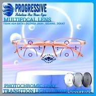 Men's/women's Photochromic Progressive Sunglasses | Far, Medium, Near Progressive Reading Glasses | 