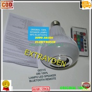 G215 ori 100% led music blub Lampu musik rumah bluetooth Bohlam speaker spk Bluetoot mini mp3 audio