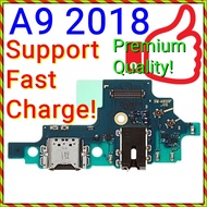 (18W Fast Charge) NEW ORI Charging Port Board MIC Ribbon Audio Jack for Samsung Galaxy A9 (2018) A92