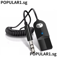 POPULAR Bluetooth Aux Adapter, Bluetooth 5.0 USB To 3.5mm Bluetooth Audio Receiver, Wireless Adapter Dongle Cable Car Bluetooth Transmitter