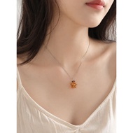 Korean Style Crystal Daisy Necklace | Handmade Daisy Bead Necklace by Blink Studio