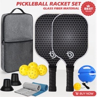 Pickleball Paddles,Fiberglass Surface Pickleball Set with Pickleball Rackets, Pickleball Paddles Set