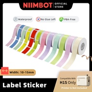 NIIMBOT H1S 10-15mm Label Sticker, Waterproof Refill Continuous Gap Paper Price Tag Label Tape Roll