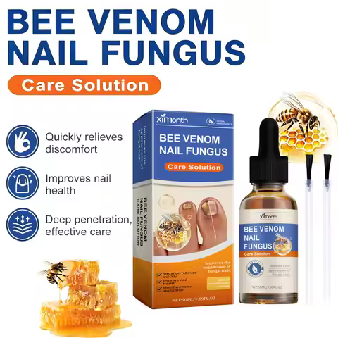 Bee Venom Nail Fungus Care Solution Maintenance Repair Nail Discoloration Thick Hand Foot Nail Manic