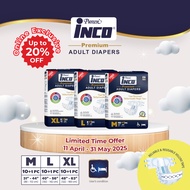 [B1W2] Pureen INCO Premium Adult Diapers (Tape) @Free INCO Adult Wipes*
