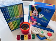 迪士尼美語世界 Talk along  讀卡機及step by step , straight play