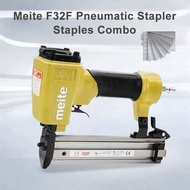 Meite F32F Air Nail Gun Updated Brad Nailer Air Stapler Pneumatic Gun Staple Combo