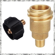 [I O J E] 2 Piece Gas Regulator Valve Fitting 5042 Male QCC1 Nut Propane Gas Fitting Hose Adapter with Nut