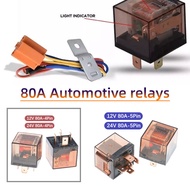 Automotive relay 12V 80A 5 pin Transparent waterproof Heavy Duty Horn Relay 5PIN