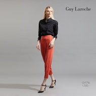 Guy Laroche Soft Cotton Basic Shirt เชิ้ตแขนยาว ใส่ทำงาน สีดำ เสื้อเชิ้ตหญิง เสื้อผ้าผญสวยๆ เสื้อแฟชั่น เสื้อแฟชั่นผญ : (GYT7BL)