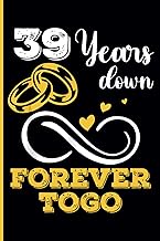 39th Wedding Anniversary Notebook: Thirty-Nine Years Celebration Journal for Husband and Wife - Funn