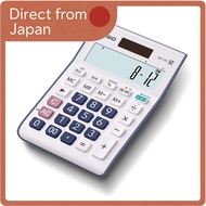 Casio 12-Digit Calculator with Remainder Calculation, Date & Time Functions, Mini Just Type, Eco-Mar