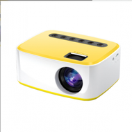 Others - T20迷你無線手機投影儀家用LED小型便攜投影機1080P高清投影（黃白色-手機同屏版（可連安卓、蘋果/iPad））
