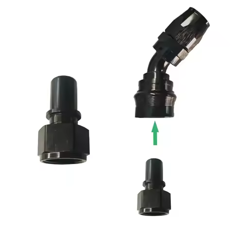 AN6 AN8 AN10 AN Quick Release Adapters Male Push In Straight Aluminum Universal Fittings Gold Black