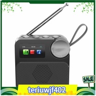 【●TI●】Digital Radio  + FM 1.47inch Color Screen Wireless Bluetooth MP3 Music Player Speaker TF Card 