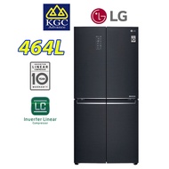 [Free Installation] LG 464L GC-B22FTQPL 4-Door Slim French Door Refrigerator with Inverter Linear Co