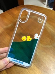 包郵全新得意鴨仔流動手機殼iphone X/XS case