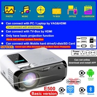 E500h Smart Mini 1080P LCD projector for Classroom Office Home HDMI wifi Full HD for Android Smartph