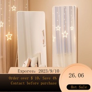 NEW Full-Length Mirror Dressing Floor Mirror Home Wall Mount Wall-Mounted Internet Celebrity Girls' Bedroom Makeup W00