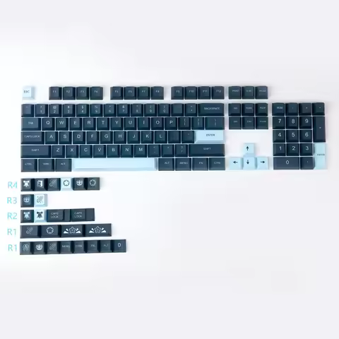 128 Keys/set GMK KAT Comet Keycaps PBT Dye Sublimation Key Cap Cherry Profile Keycap With R1 1.75U 2