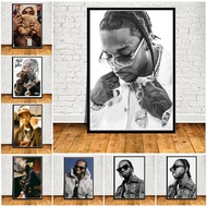 Black White Pop Art Smoke Rapper Music Singer Star Poster Prints Wall Art Canvas Oil Painting Picture Photo Gift Room Home Decor