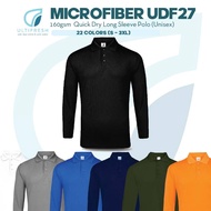 ULTIFRESH Polo Long Sleeve Men Baju Berkolar Lengan Panjang Quick Dry Long Sleeve Collar T Shirt Men