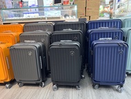 Samel 100%德國拜耳PC 前開式行李箱 登機箱 旅行喼 Travel Luggage Baggage Hand Carry 20 24 28 送記憶棉U型枕