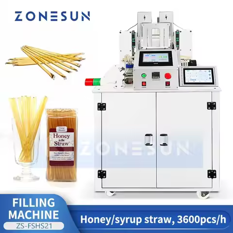 Zonesun Automatic Honey Straw Filling and Sealing Machine Honey Stick Filling Machine Liquid Filler 