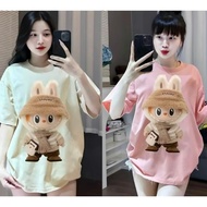 LABUBU 01 T-shirt, loose form, Unisex fashion, Menswear Top Round Neck T-shirt, unique colors, Unise