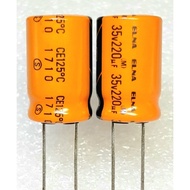 Elna 220uf 35v 125 C capacitor